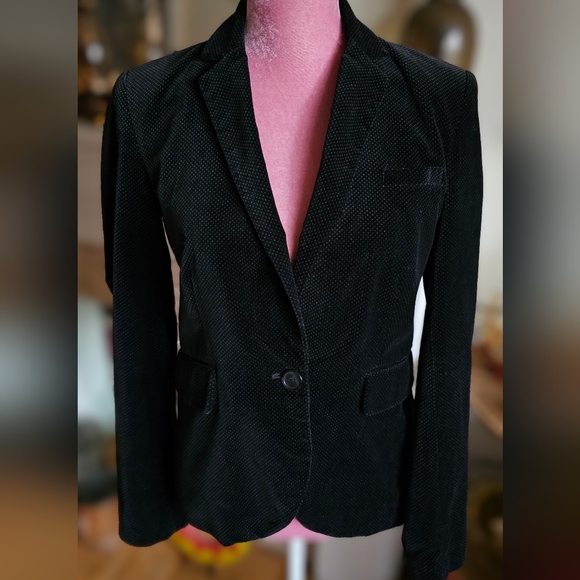 Tommy Hilfiger black velvet blazer. Size 6 - Picture 1 of 10